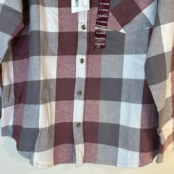 NWT. Cloudveil Mountain Works Men’s XL Catawba Flannel Button Down Shirt. - Picture 6 of 12
